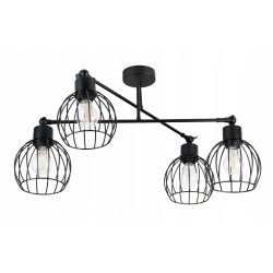 LAMPA sufitowa żyrandol regulowany LOFT drut 4 E27