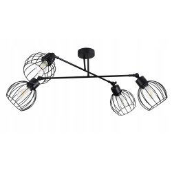 LAMPA sufitowa żyrandol regulowany LOFT drut 4 E27