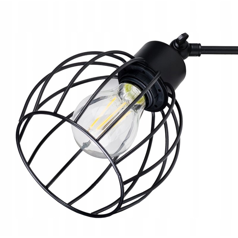LAMPA sufitowa żyrandol regulowany LOFT drut 4 E27