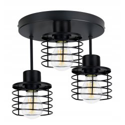 LAMPA PLAFON ŻYRANDOL WYSOKI loft drut SPRĘŻYNA