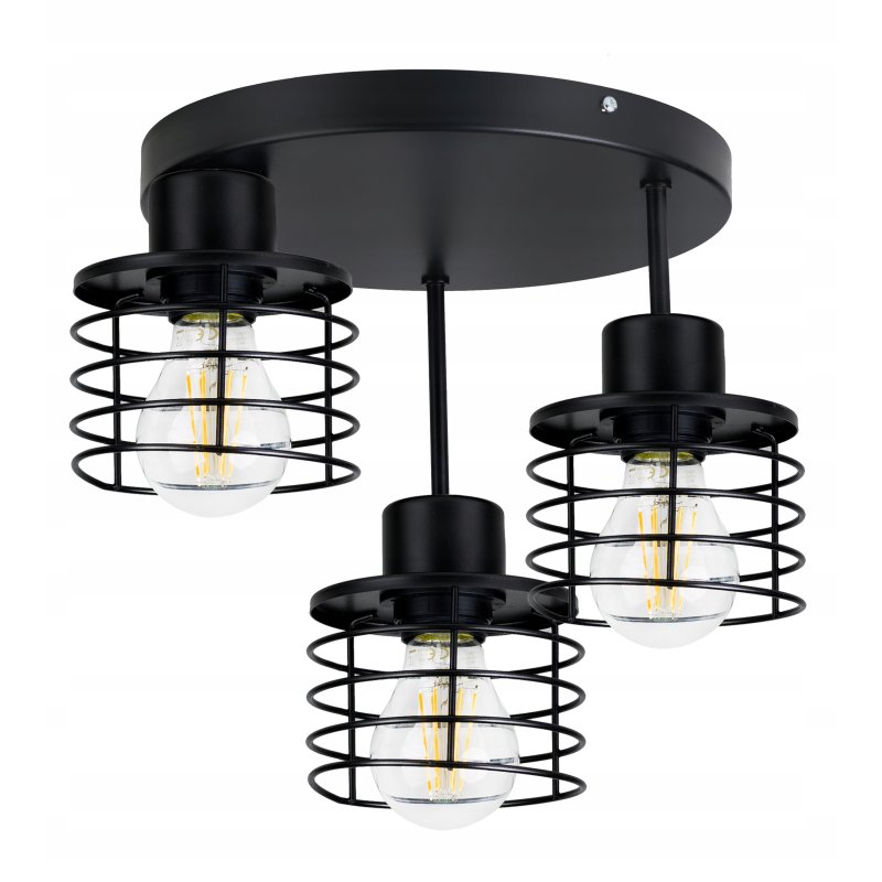 LAMPA PLAFON ŻYRANDOL WYSOKI loft drut SPRĘŻYNA