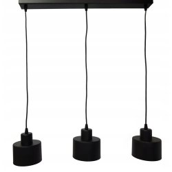 LAMPA wisząca sufitowa ŻYRANDOL ZWIS KUBEK CZARNY