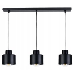 LAMPA wisząca sufitowa ŻYRANDOL ZWIS KUBEK CZARNY