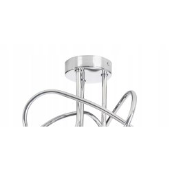 PODSTAWA BAZA LAMPA SUFITOWA WISZĄCA ŻYRANDOL CHROM POD 2 KLOSZE NA E27