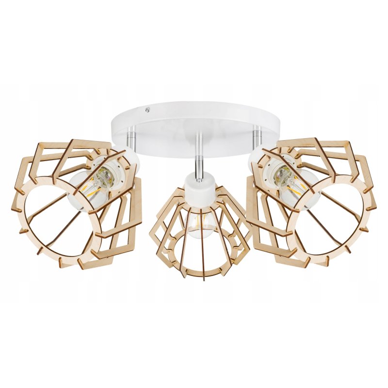 PODSTAWA BAZA LAMPA SUFITOWA PLAFON REGULOWANY LOFT METAL 3X E27 POD KLOSZ