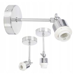 PODSTAWA BAZA LAMPA SUFITOWA PLAFON KINKIET ŚCIENNY RUCH CHROM NA KLOSZ E27