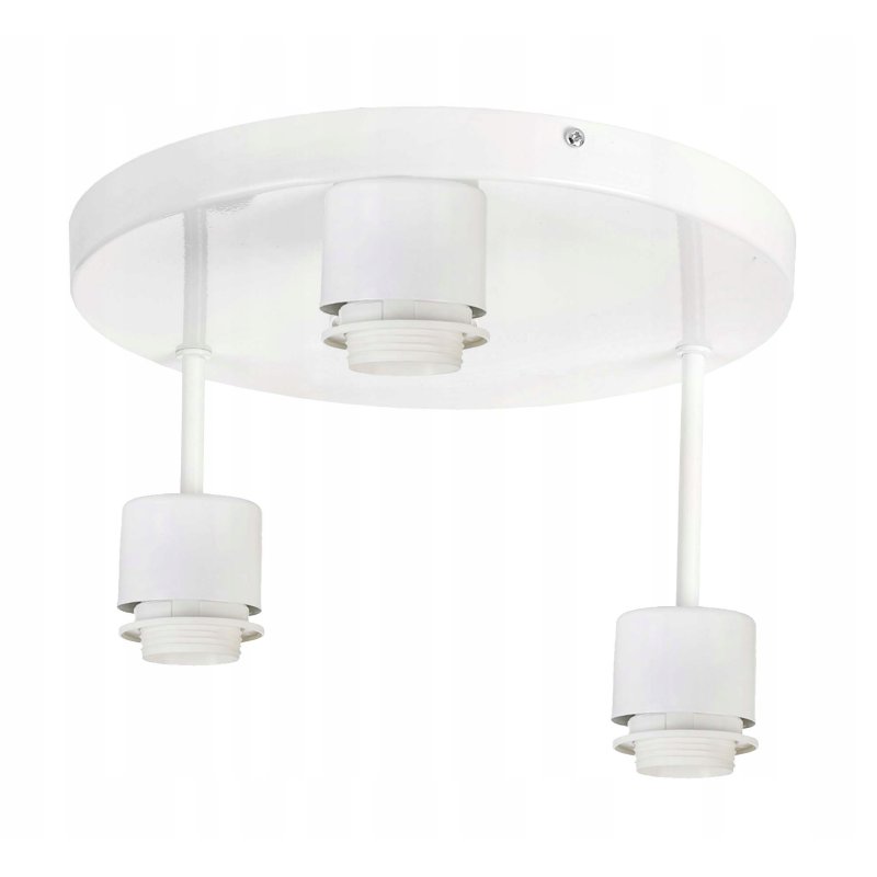 PODSTAWA BAZA LAMPA SUFITOWA PLAFON WYSOKI STAŁY LOFT METAL 3 E27 POD KLOSZ
