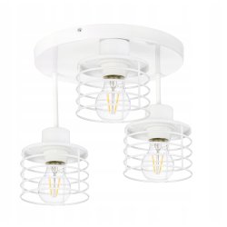 PODSTAWA BAZA LAMPA SUFITOWA PLAFON WYSOKI STAŁY LOFT METAL 3 E27 POD KLOSZ