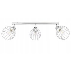 PODSTAWA BAZA LAMPA SUFITOWA PLAFON REGULOWANY CHROM METAL 3X E27 POD KLOSZ