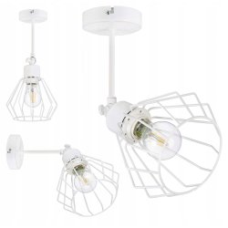 LAMPA KINKIET żyrandol ruchomy loft drut BRYLANT