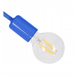 Lampa wisząca sufitowa żyrandol dzieci LOFT 5 blue