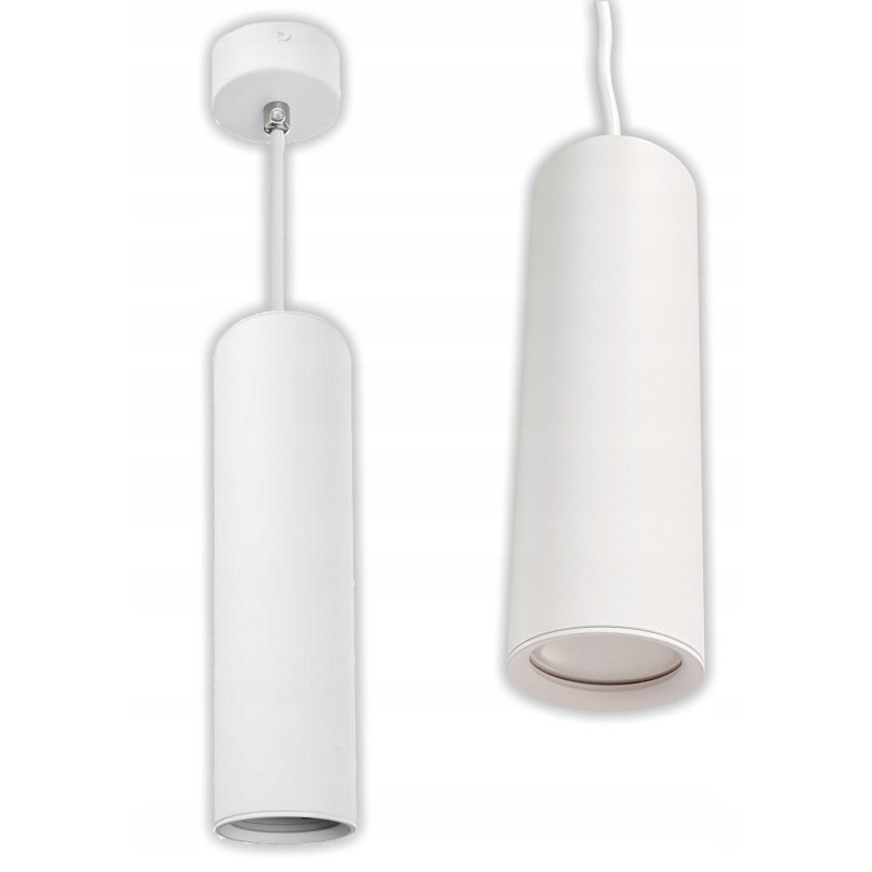 LAMPA WISZĄCA ZWIS żyrandol sufiowa TUBA 17cm GU10