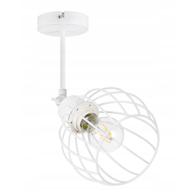 LAMPA KINKIET żyrandol ruchomy loft drut KULA E27