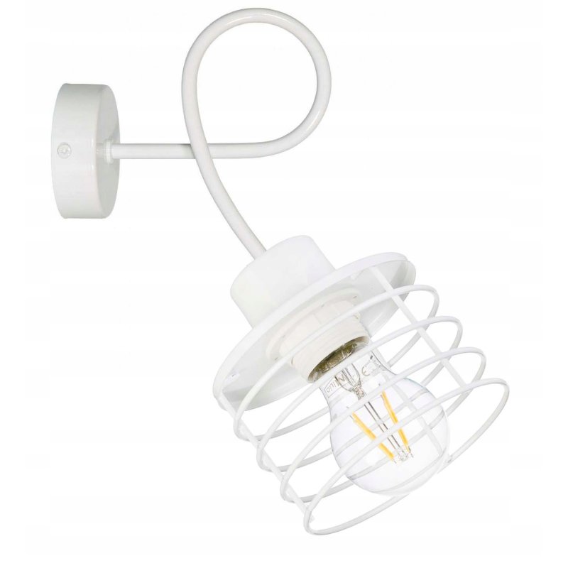 LAMPA KINKIET żyrandol stały loft drut SPRĘŻYNA