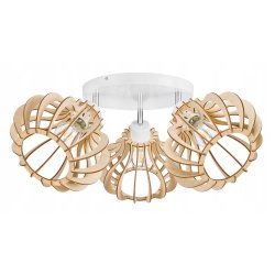 LAMPA sufit plafon żyrandol Loft Drewno ruchoma 3