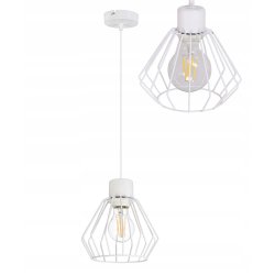 LAMPA sufitowa WISZĄCA ZWIS E27 żyrandol loft DRUT