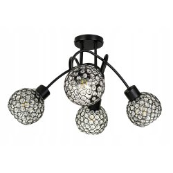 Lampa SUFITOWA żyrandol wisząca LOFT plafon szkło