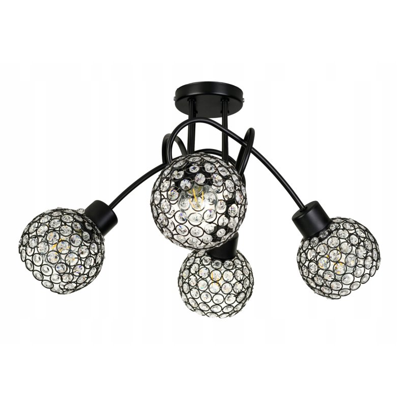 Lampa SUFITOWA żyrandol wisząca LOFT plafon szkło