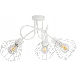 Lampa SUFITOWA żyrandol WISZĄCA LOFT drut BRYLANT