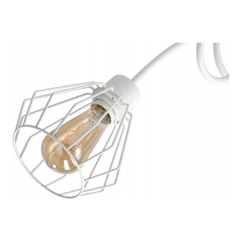 Lampa SUFITOWA żyrandol WISZĄCA LOFT drut BRYLANT