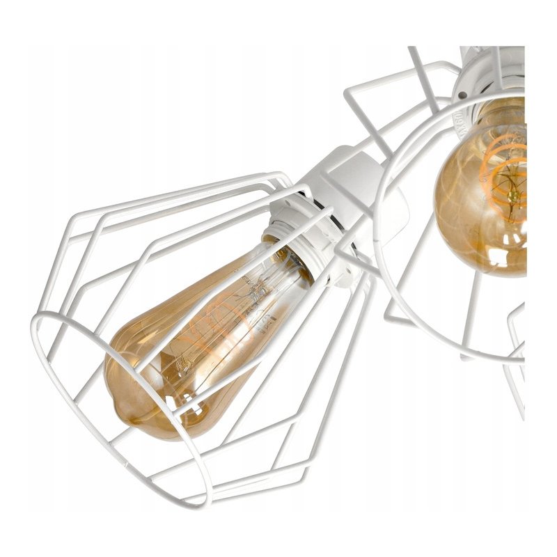 Lampa SUFITOWA żyrandol WISZĄCA LOFT drut BRYLANT