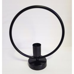 LAMPA sufitowa plafon stały koło czarny Loft na żarówkę E27 Edison