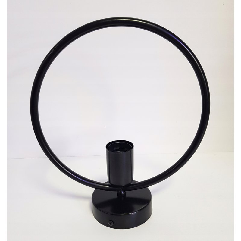 LAMPA sufitowa plafon stały koło czarny Loft na żarówkę E27 Edison