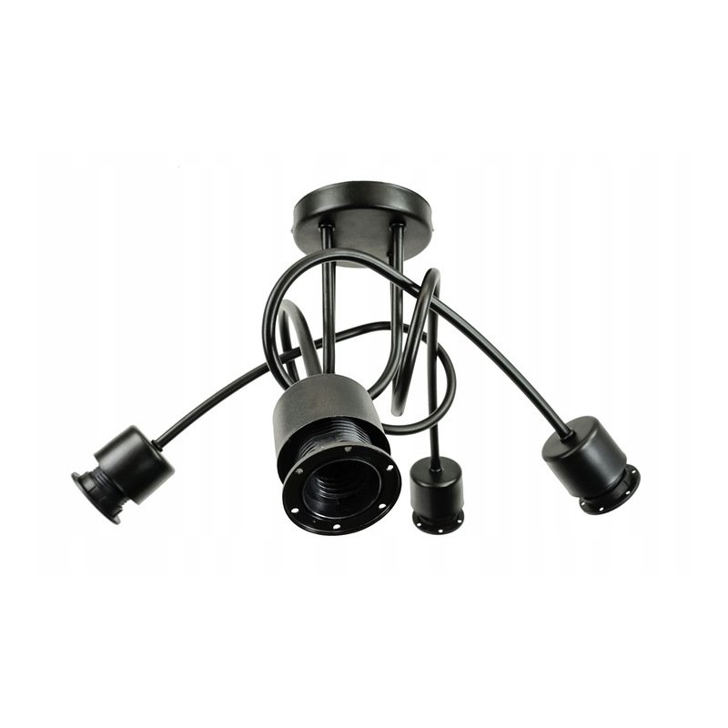 Lampa SUFITOWA żyrandol WISZĄCA LOFT plafon KULA 4