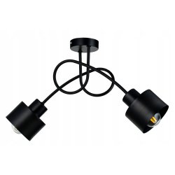 Lampa SUFITOWA żyrandol WISZĄCA LOFT METAL kubek 2