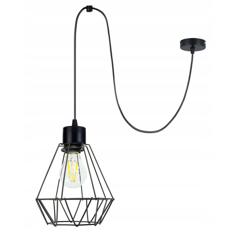 LAMPA sufitowa wisząca ZWIS Loft E27 PAJĄK BRYLANT