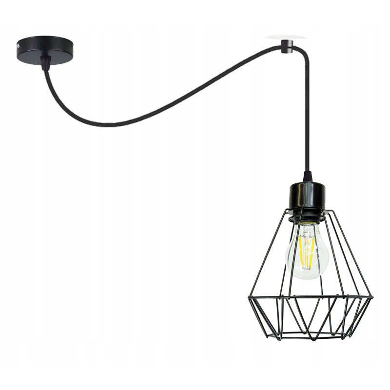 LAMPA sufitowa wisząca ZWIS Loft E27 PAJĄK BRYLANT