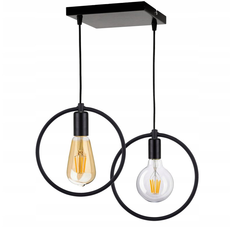 LAMPA sufitowa wisząca ZWIS Edison Loft 2 E27 koło