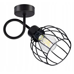 LAMPA KINKIET E27 żyrandol stały loft drut KULA