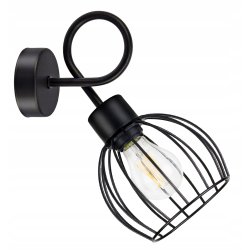 LAMPA KINKIET E27 żyrandol stały loft drut KULA