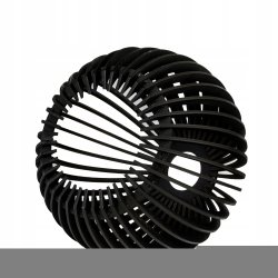 LAMPA sufitowa wisząca CZARNA zwis Loft na 2x E27 Drewno CZARNE