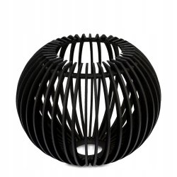 LAMPA sufitowa wisząca CZARNA zwis Loft na 2x E27 Drewno CZARNE