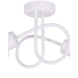 Lampa sufitowa żyrandol wisząca LOFT biały drewno