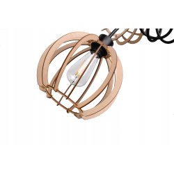 Lampa SUFITOWA żyrandol WISZĄCA LOFT plafon KULA