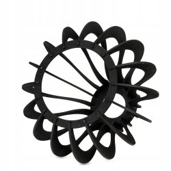 LAMPA SUFITOWA PLAFON RUCHOMY ŻYRANDOL LOFT klosz CZARNY DREWNO na 2x E27