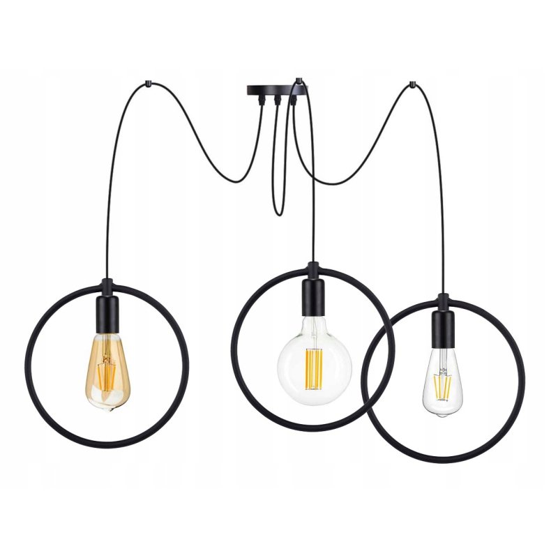 LAMPA sufitowa wisząca ZWIS Edison Loft E27 PAJĄK