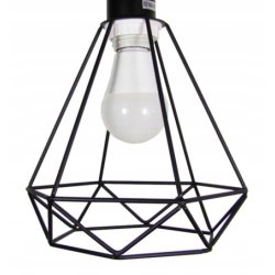 Lampa SUFITOWA żyrandol WISZĄCA LOFT drut BRYLANT