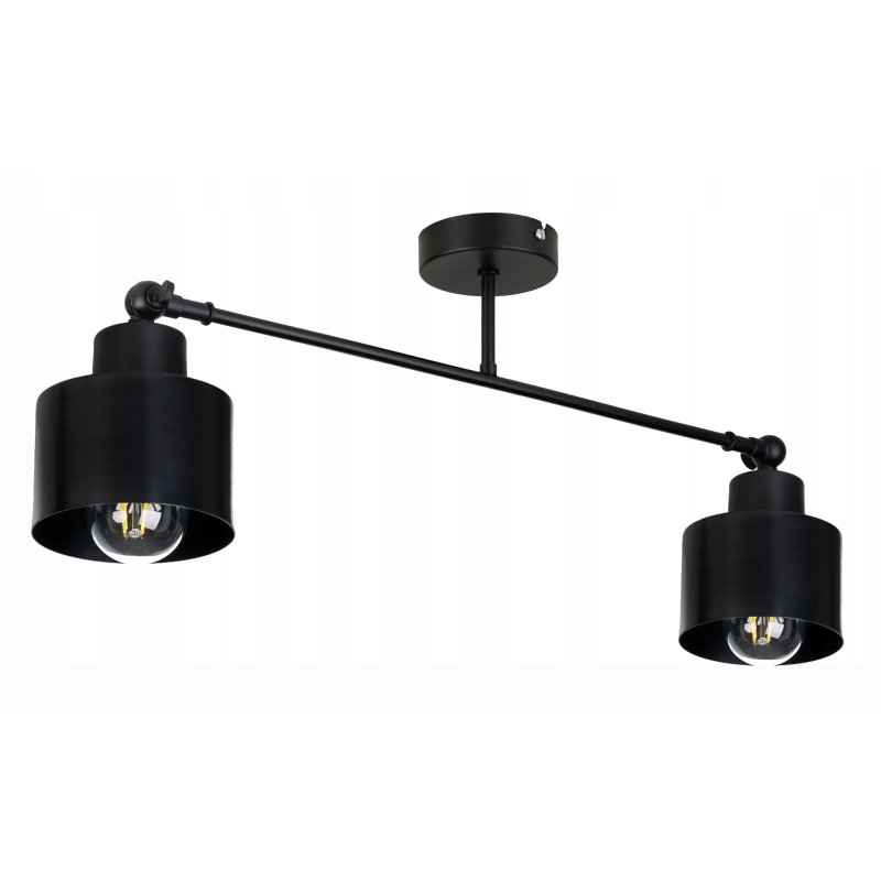 LAMPA sufitowa żyrandol regulowany kinkiet ścienny LOFT ruch 2x E27 metal