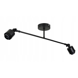 LAMPA sufitowa żyrandol regulowany kinkiet ścienny LOFT ruch 2x E27 metal