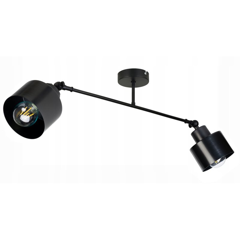 LAMPA sufitowa żyrandol regulowany kinkiet ścienny LOFT ruch 2x E27 metal