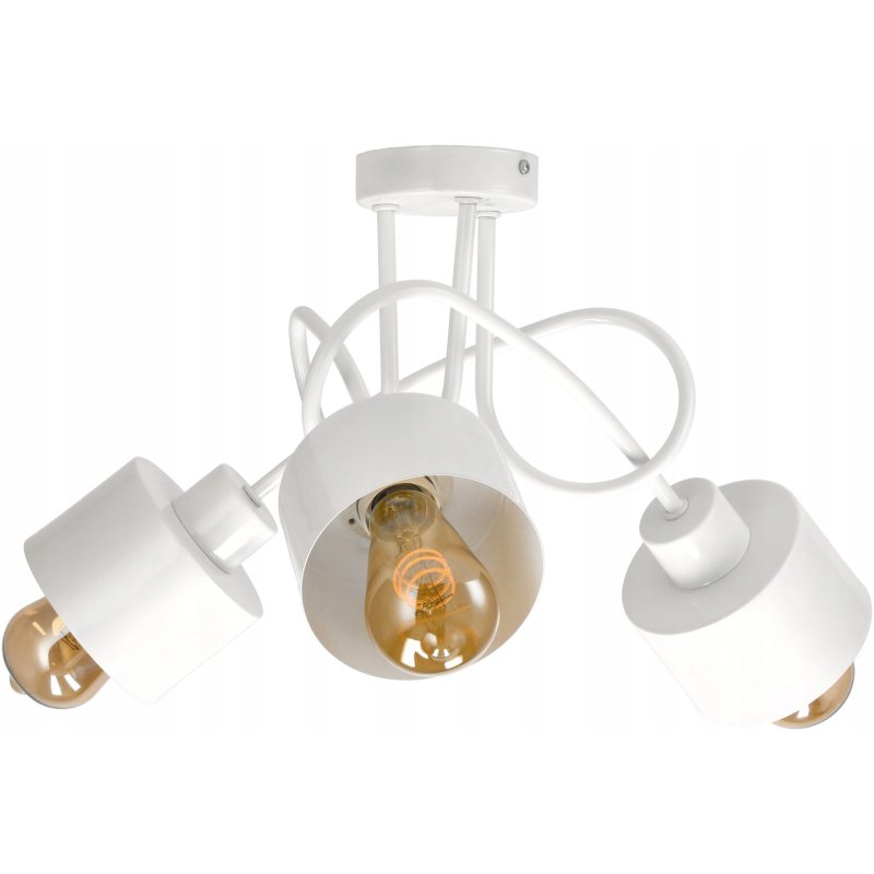 Lampa SUFITOWA żyrandol WISZĄCA LOFT metal kubek 3