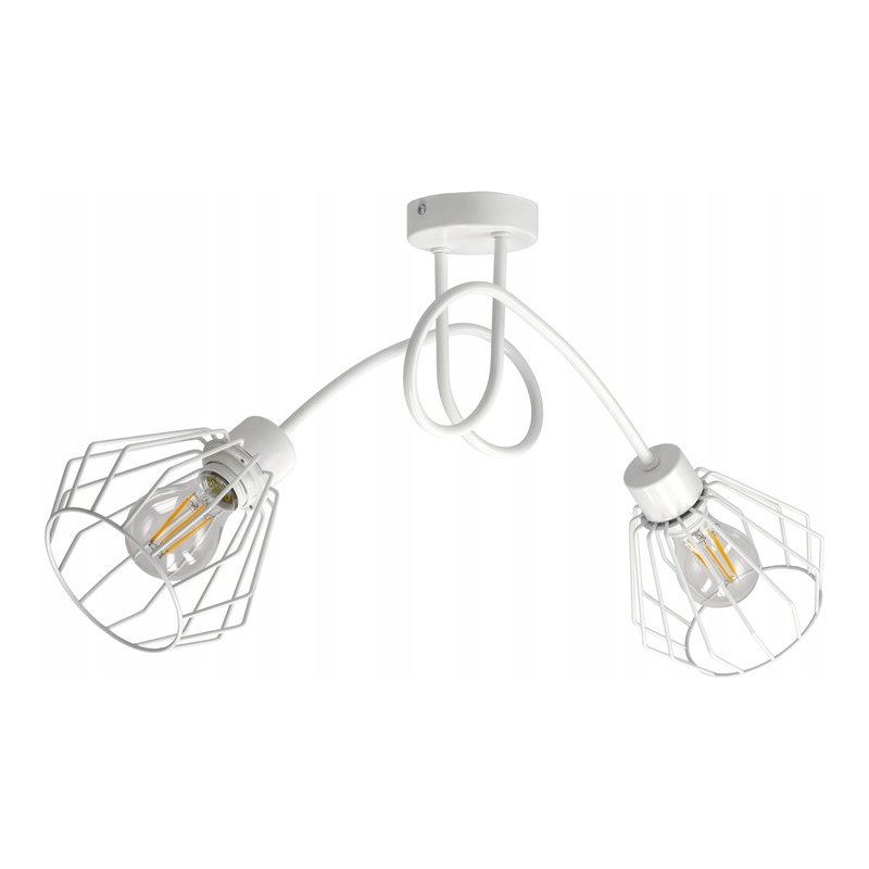 Lampa SUFITOWA żyrandol WISZĄCA LOFT drut BRYLANT