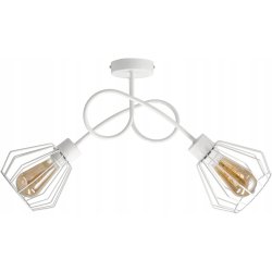 Lampa SUFITOWA żyrandol WISZĄCA LOFT drut BRYLANT