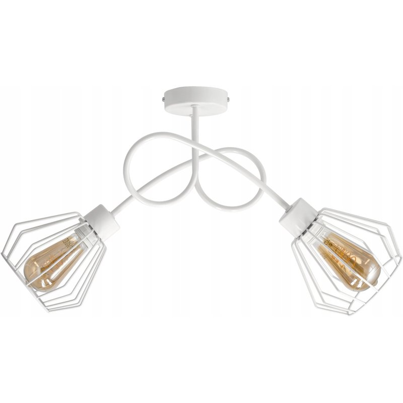 Lampa SUFITOWA żyrandol WISZĄCA LOFT drut BRYLANT