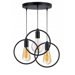 LAMPA sufitowa wisząca ZWIS Edison Loft 3 E27 koło
