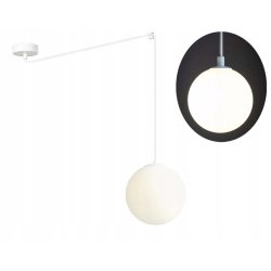 LAMPA WISZĄCA ZWIS ŻYRANDOL SUFITOWY LOFT SZKLANY KLOSZ KULA PAJĄK LED E27